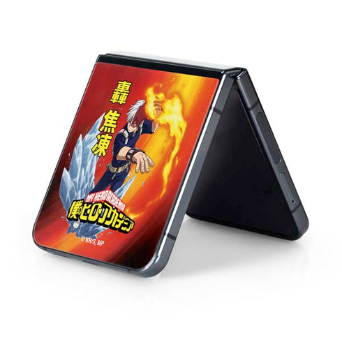 My Hero Academia Shoto Todoroki Season 4 Galaxy Z Flip5 5G Skin